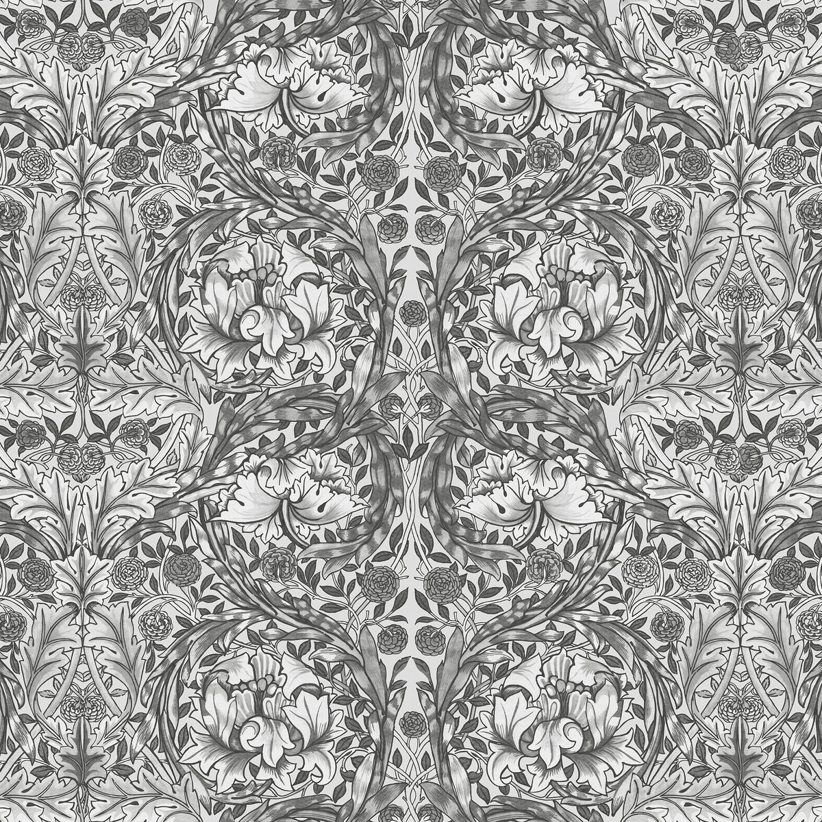 William Morris at Home Fotobehang - African Marigold Grey - 400x250 cm