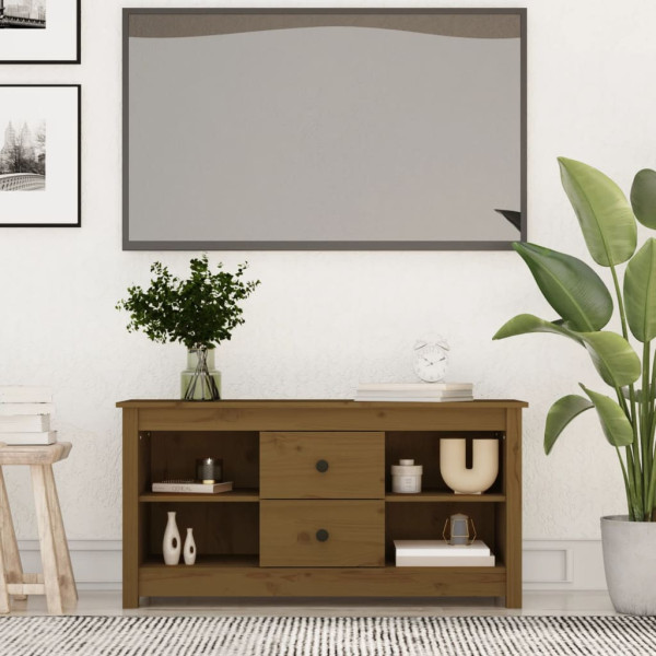 Szafka pod Telewizor Rtv Brąz Mat Szuflady Nowoczesny 103x36,5x52cm