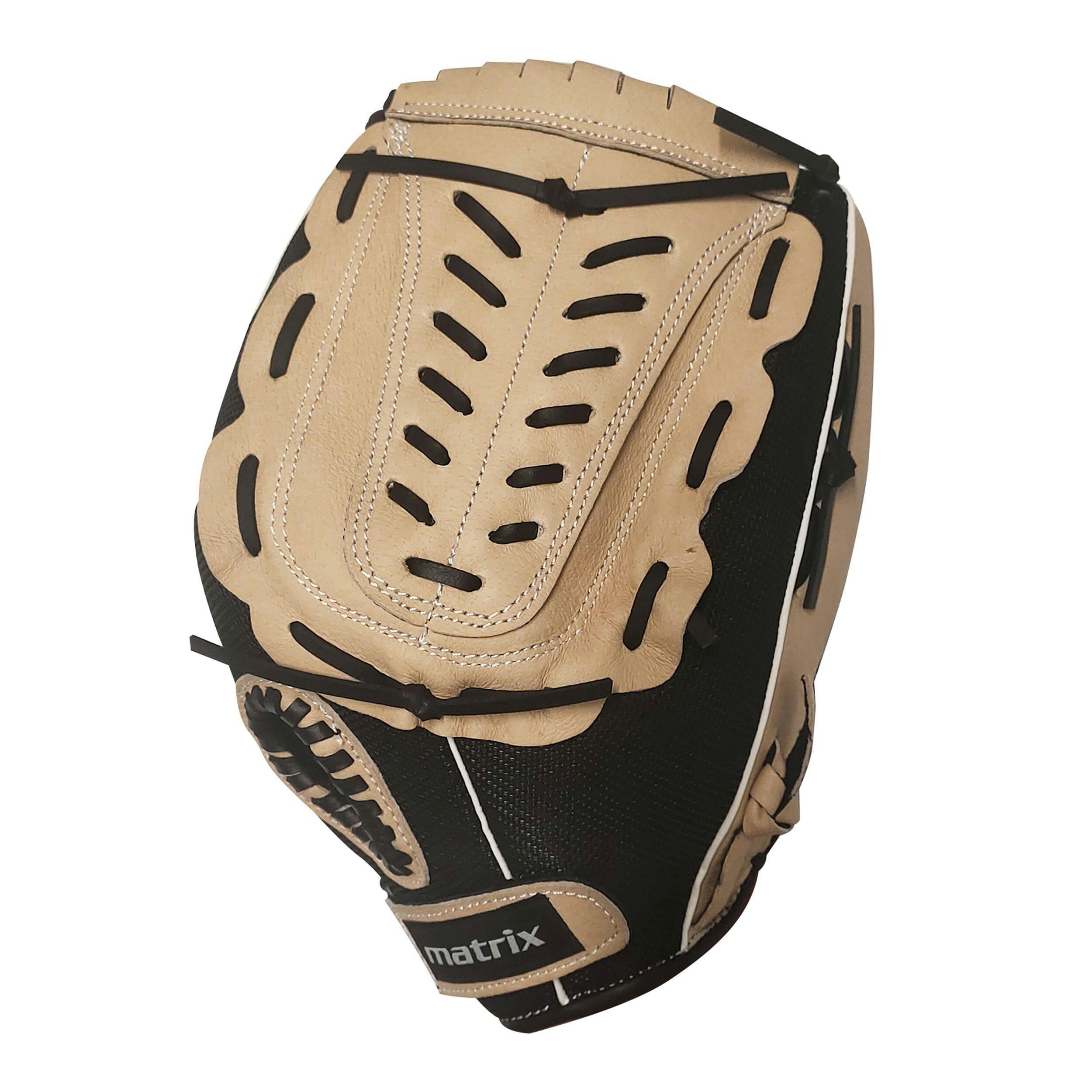 Matrix Fielding Glove, Black/Camel, Left-Hand Catch, 10-in