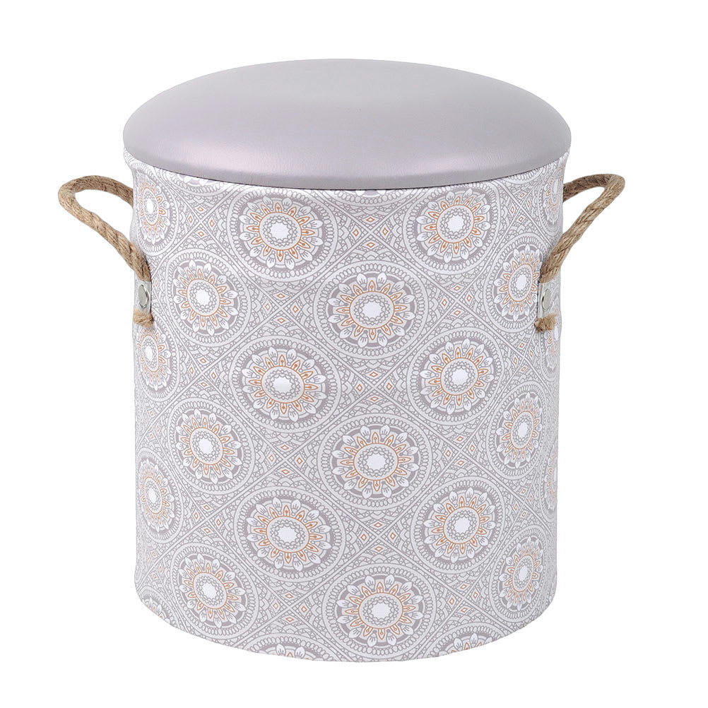 TAIPEI - Poufs gigognes avec rangement - Lot de 3