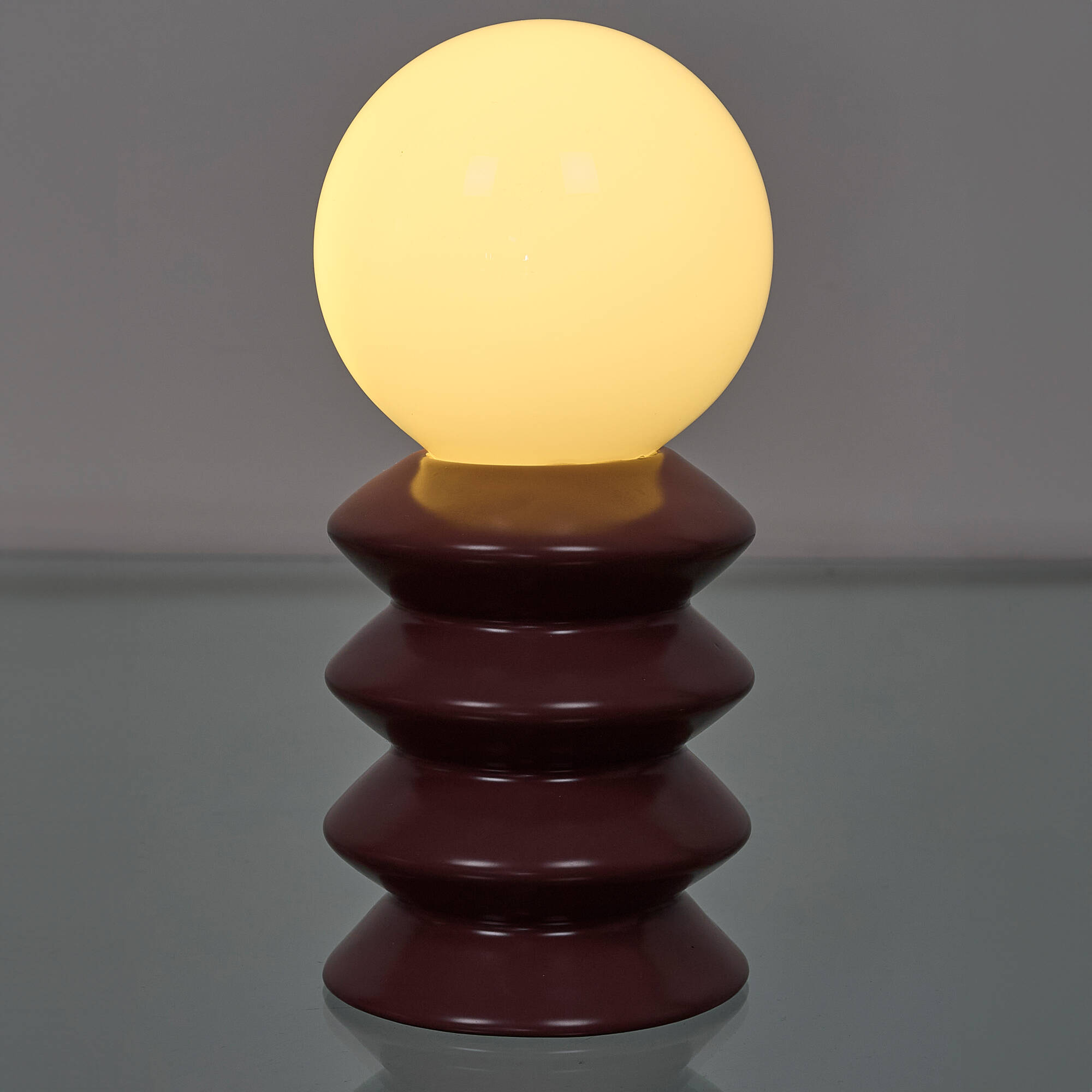 Lampe à poser LED à piles, en céramique