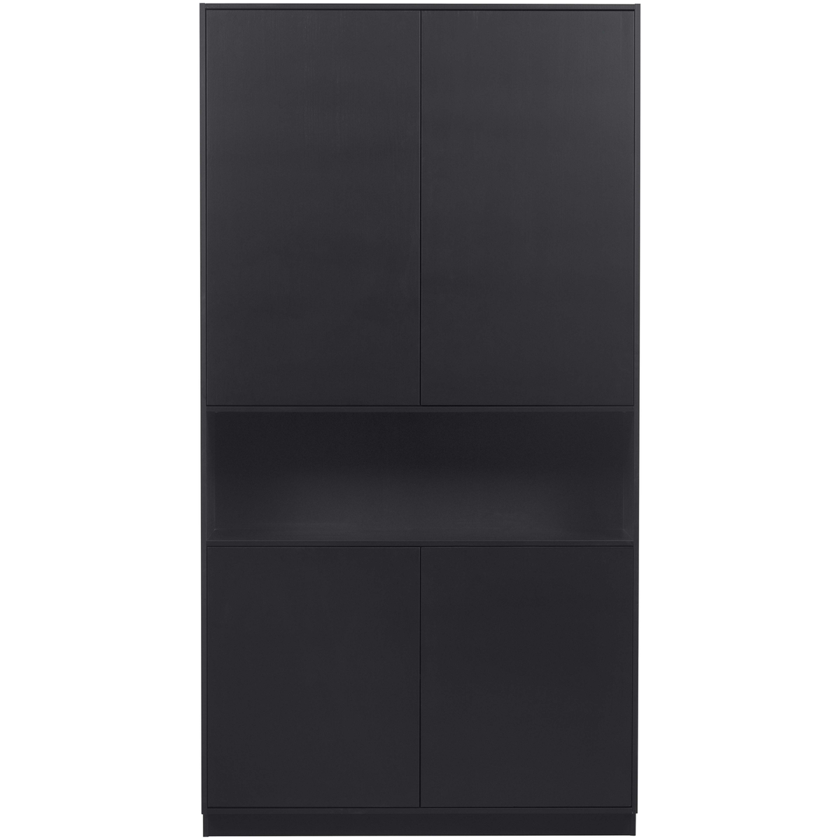 WOOOD opbergkast Finca - Zwart - 210x110x40