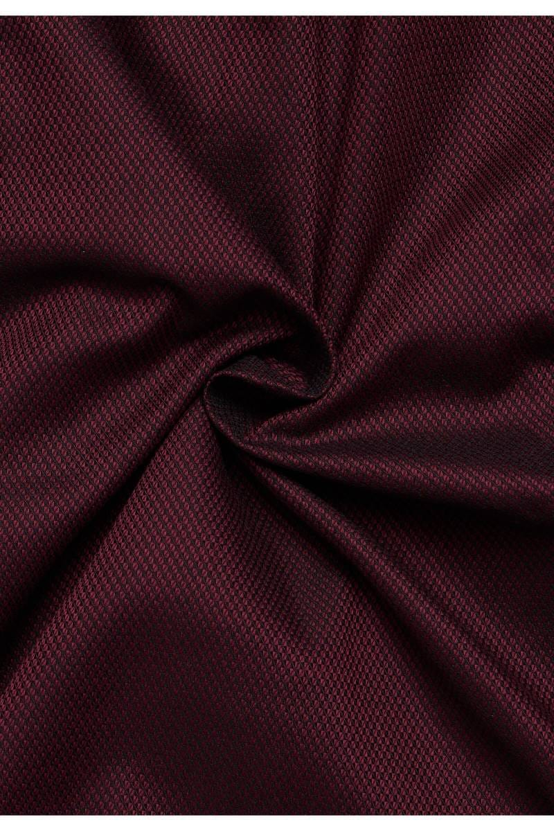 ETERNA Modern Fit Hemd rot, Strukturiert (super langer Arm)
