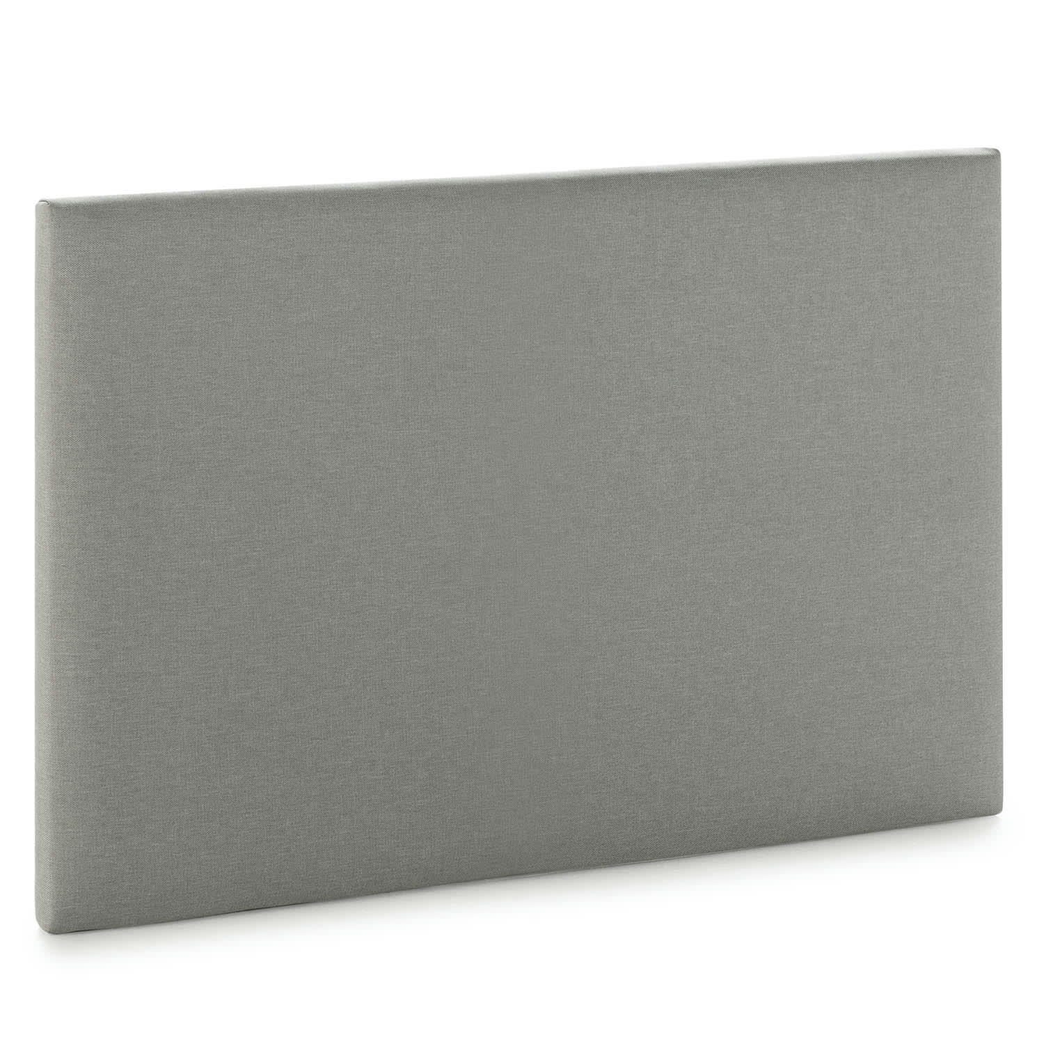 AURA - Tête de lit recouverte de tissu Gris Clair 90x60 cm