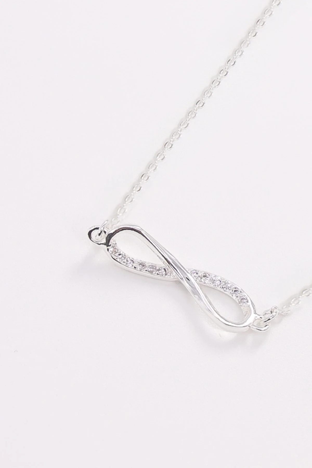 Infinity Necklace in Silver