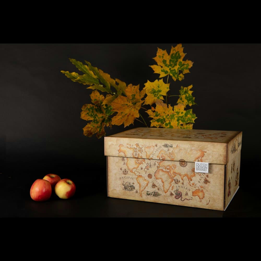 ANCIENT WORLD MAP - Boite de rangement 39,5x32cm