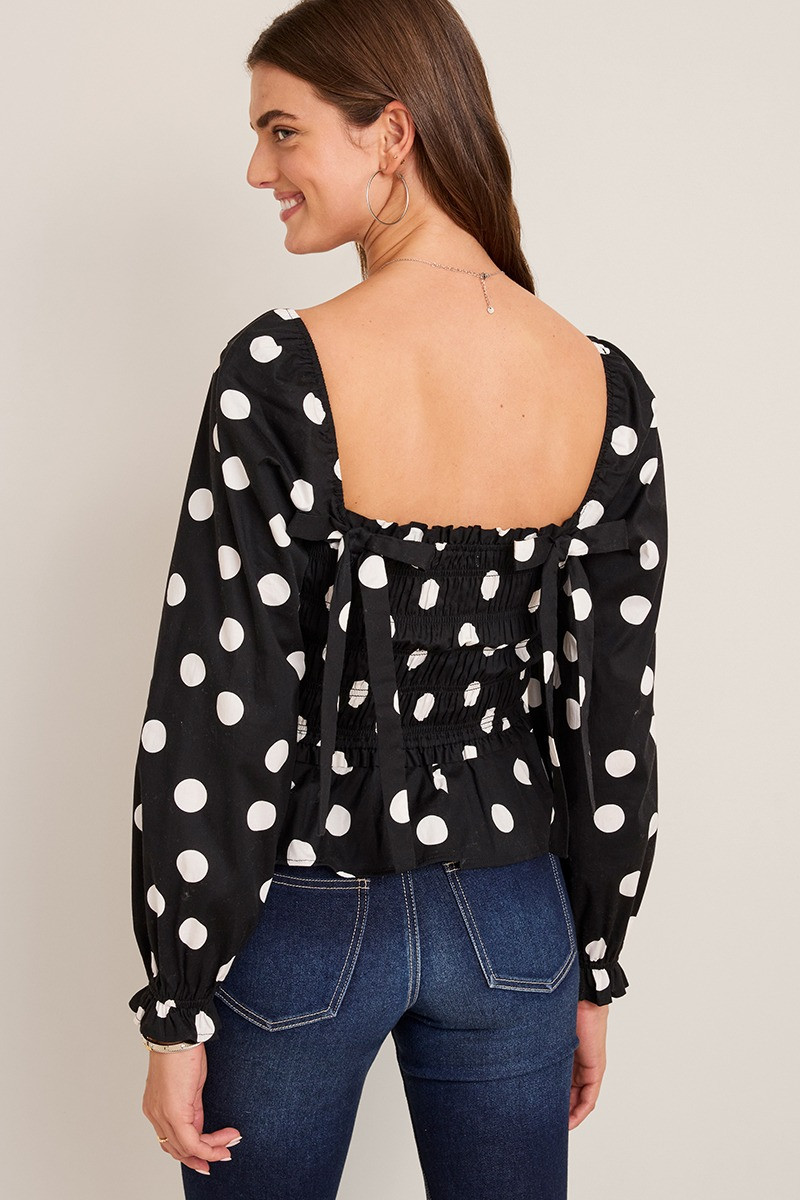 Darcy Polka Dot Blouse