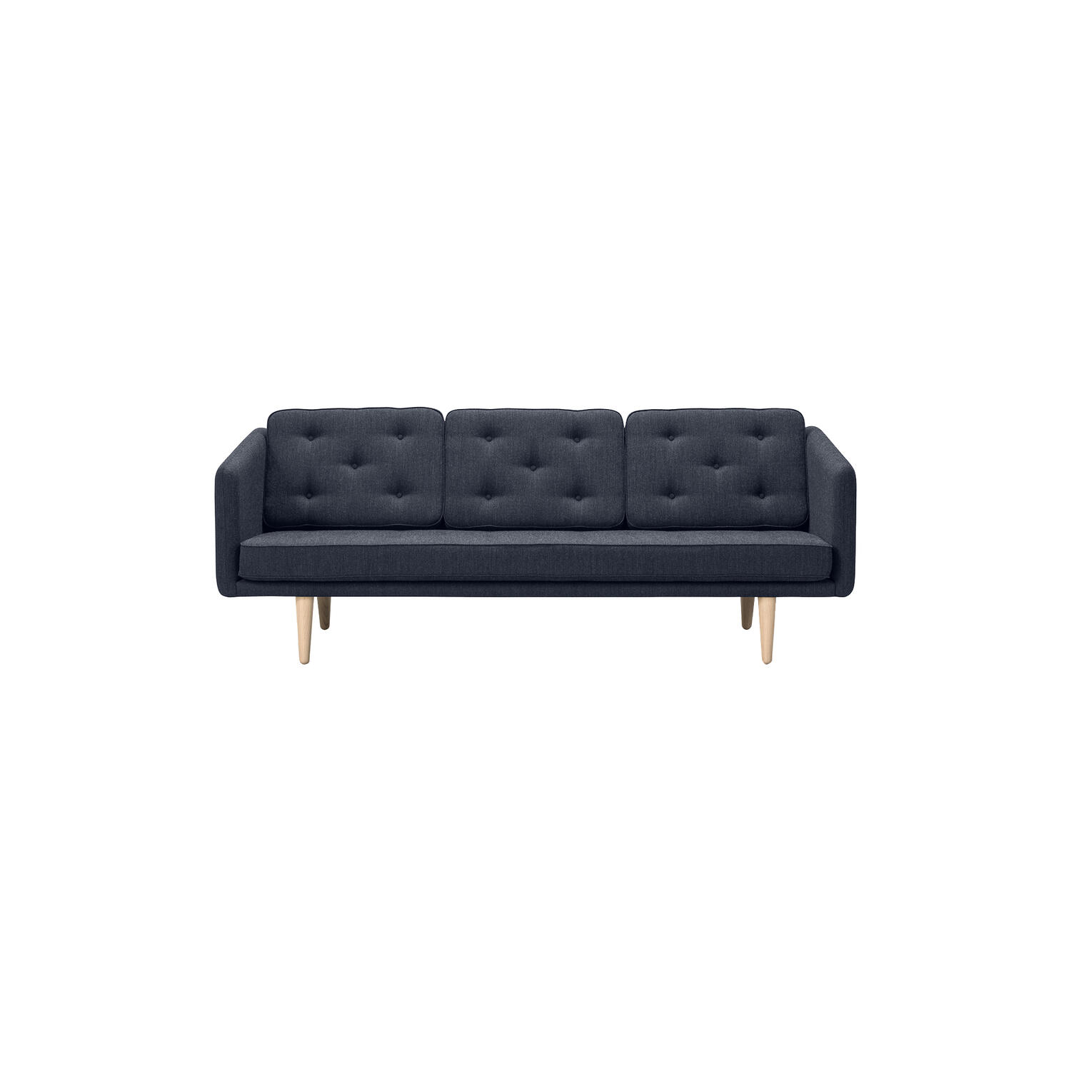 No. 1 3-pers. sofa, Fiord 782/lakeret eg