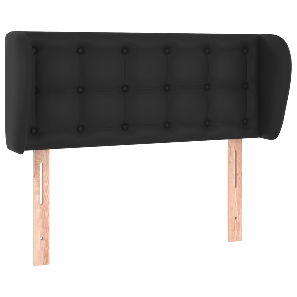 Wezgłowie Czarny 93 x 23 x 78/88 cm Sztuczna skóra vidaXL