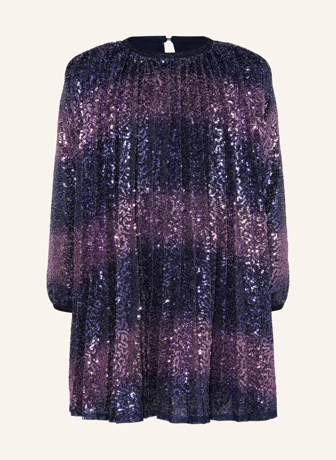 Billieblush Plisseekleid aus Mesh mit Pailletten