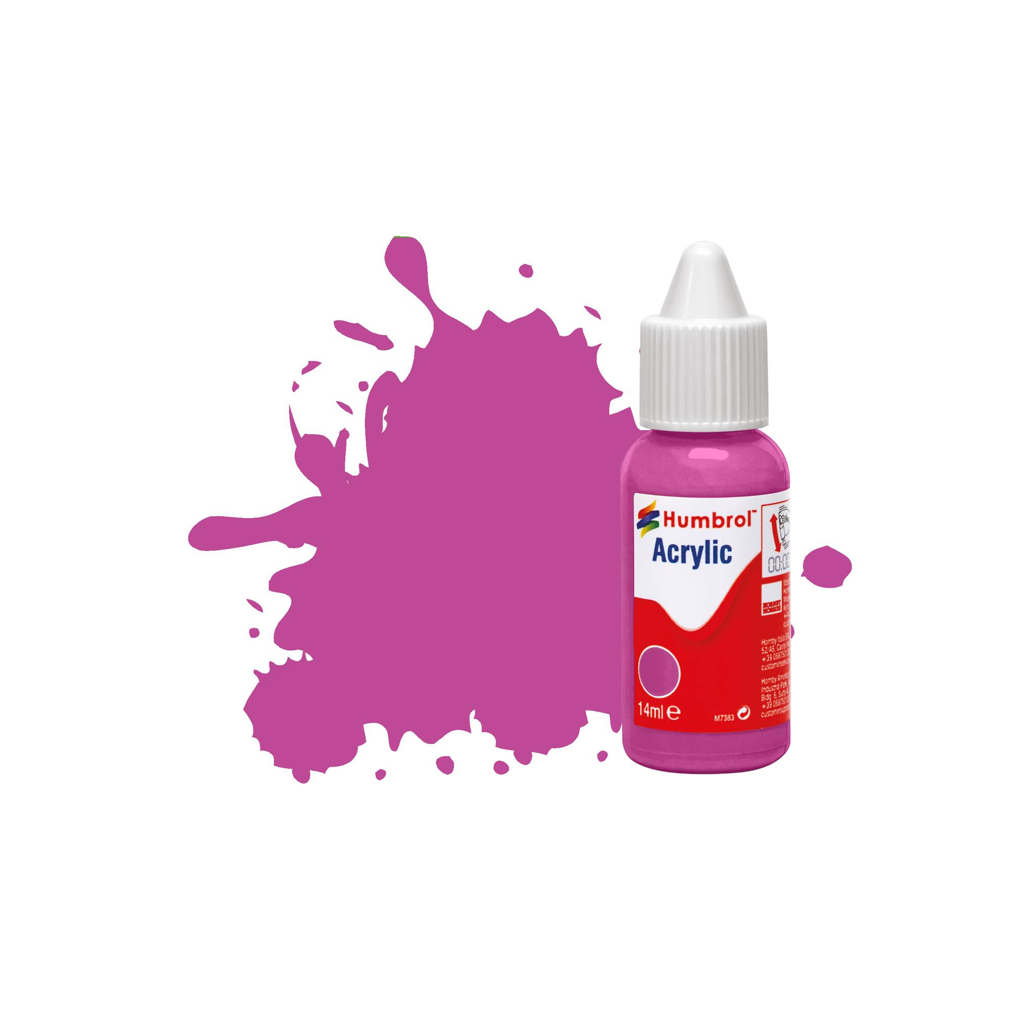 Humbrol 58 Magenta Matt Acrylic Paint Dropper 14ml