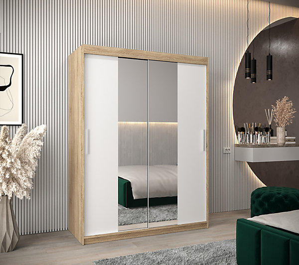 Armoire TOKYO 1 à portes coulissantes H. 200 x L. 150 x P. 62, 2 portes