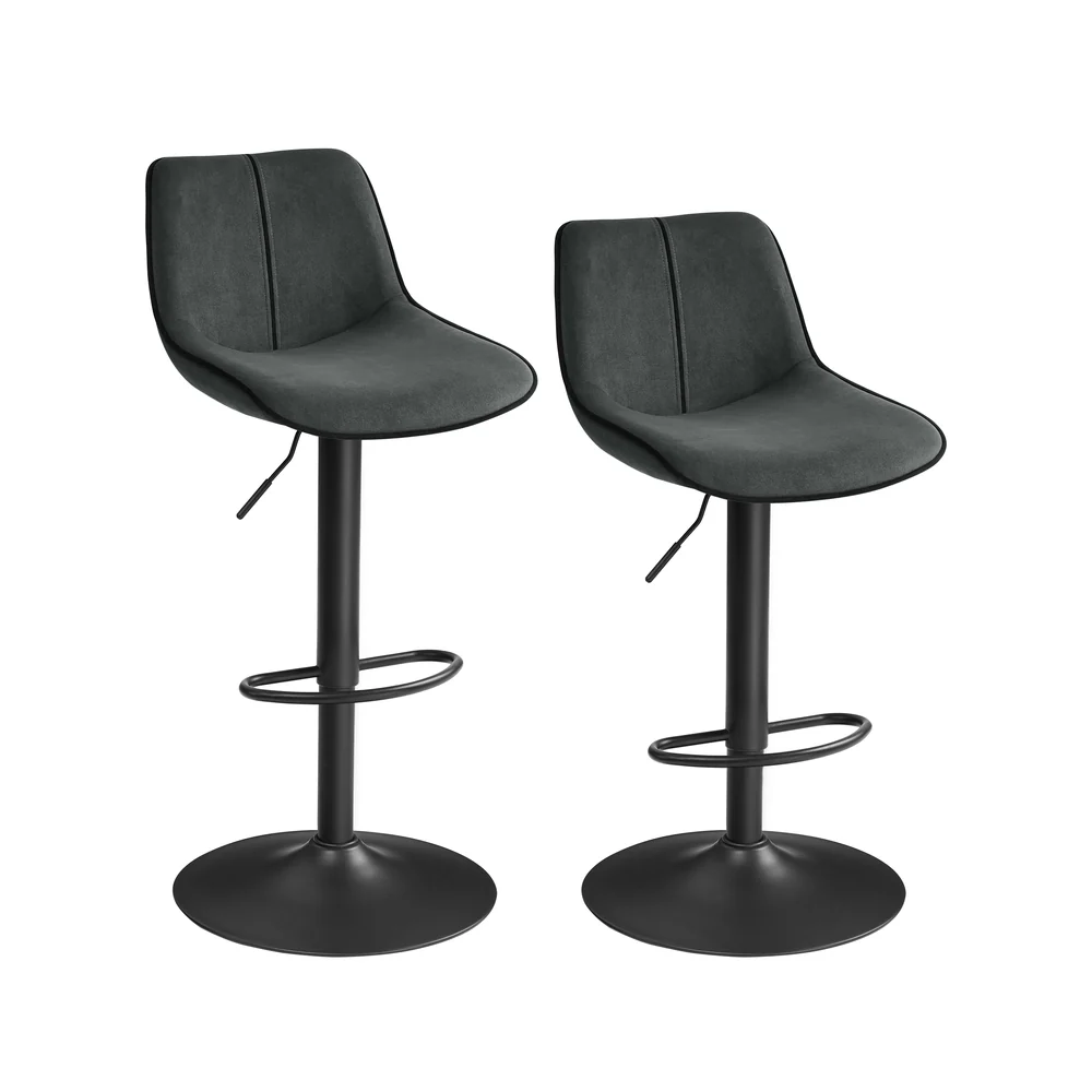 Tabourets de Bar Pivotants avec Hauteur Réglable