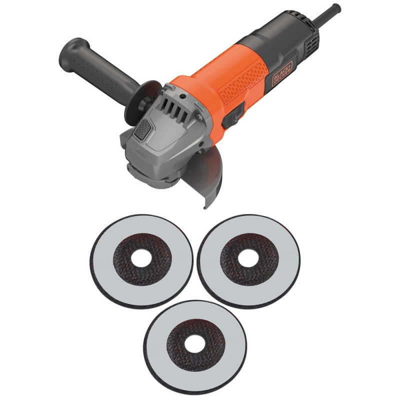 Meuleuse d'angle électrique BEG110A3-QS 750 W BLACK DECKER