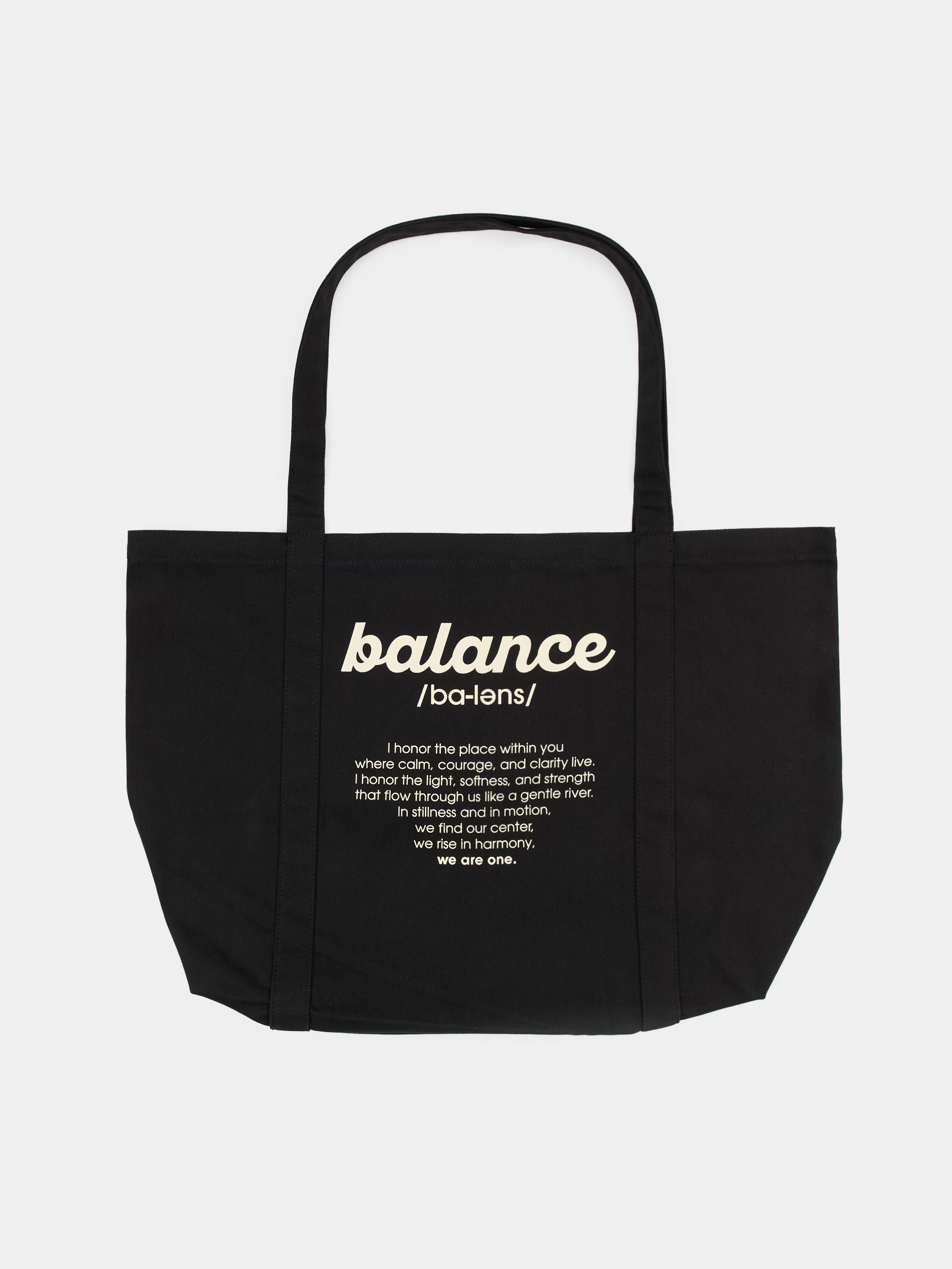 Materiałowa torba shopper z napisem
