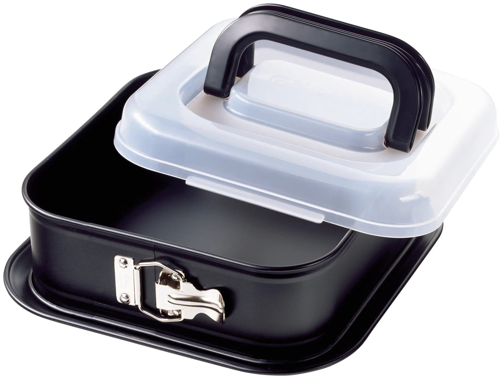 KAISER Inspiration Square Springform Pan with Transport Lid, 24 x 24 cm