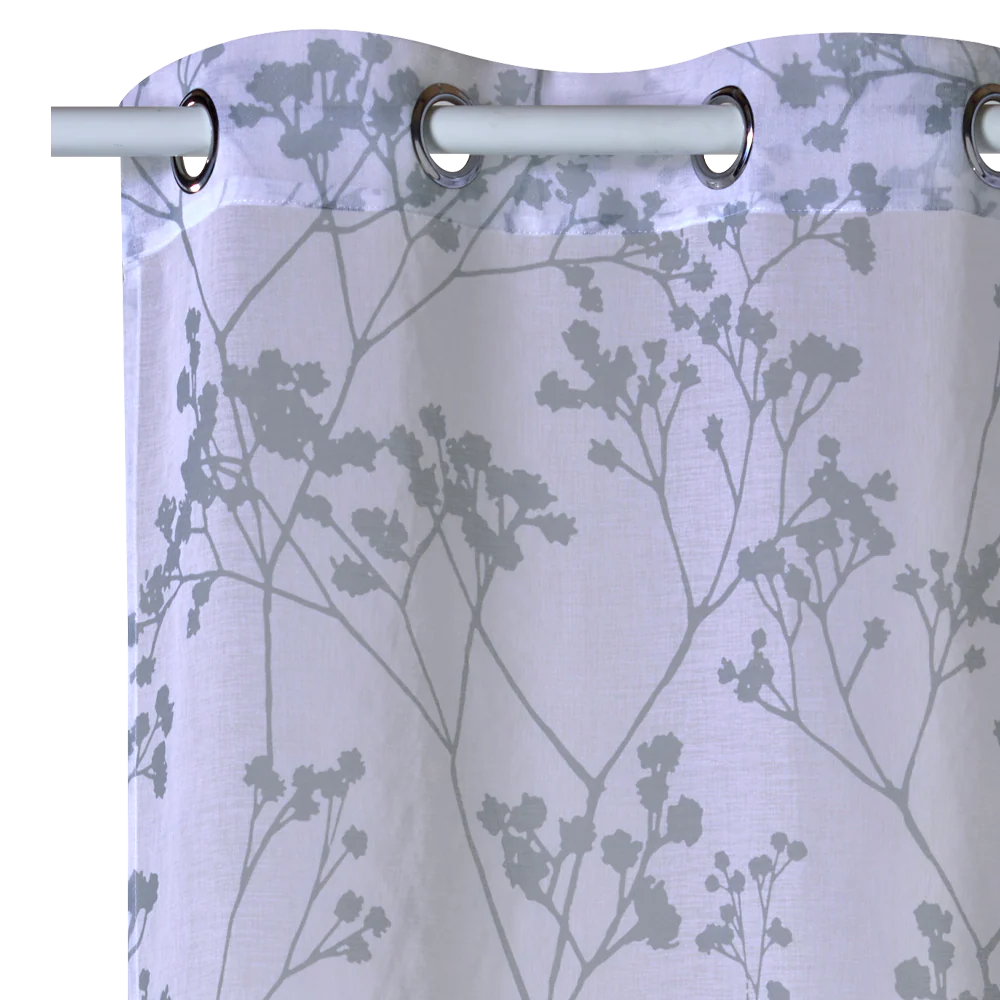 4MURS Voilage HERBERIES coloris amande 140 x 240 cm