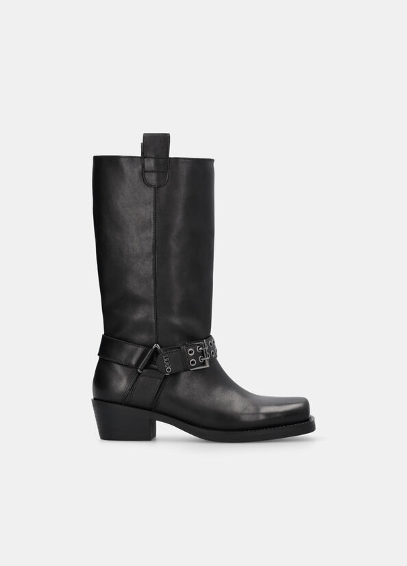 Stivali texani in pelle