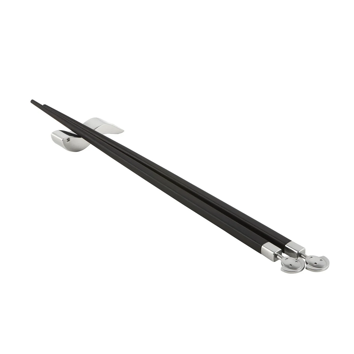 Alessi - Anna Stick Essstäbchen, schwarz / Edelstahl