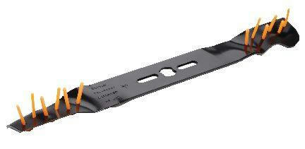 Power Rake Universal 6-in-1 RePlacement Lawn Mower Blade, 21-in/22-in, removable  tines