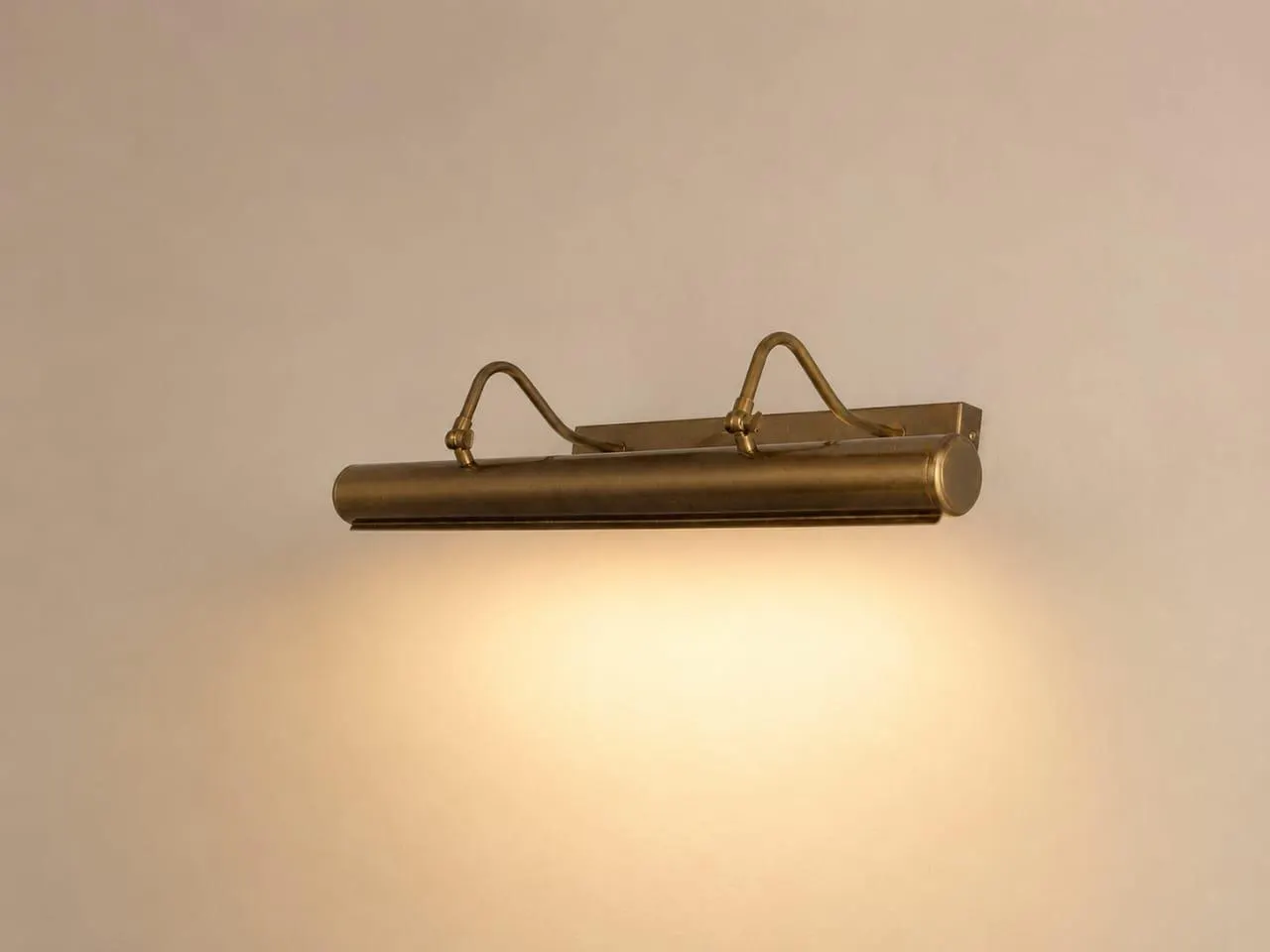 Vintage Brass Picture Light, Wall-Mounted Art Lamp, Gallery Style