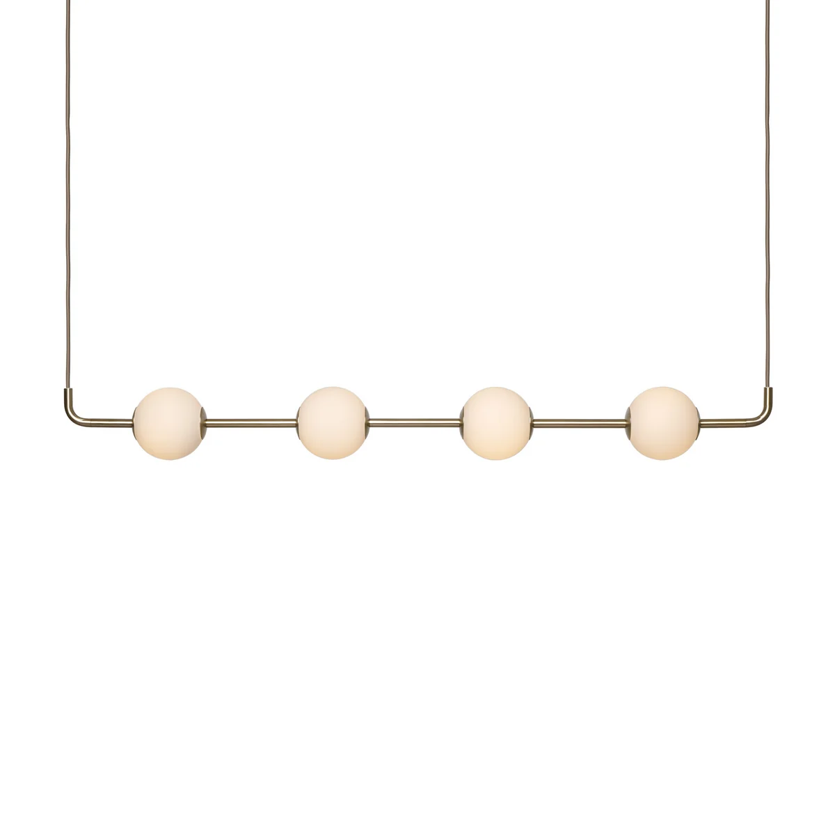 Umage - Audrey Linear LED Pendelleuchte, Messing / opal