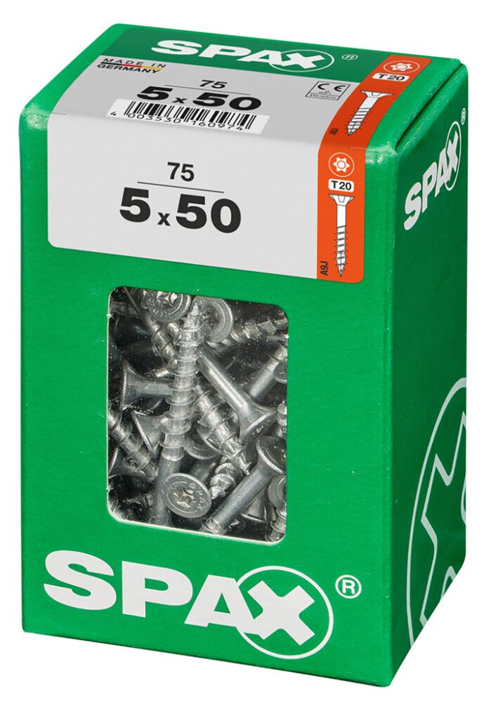 TRESKRUE SPAX TFT 5X50MM 75STK/PK
