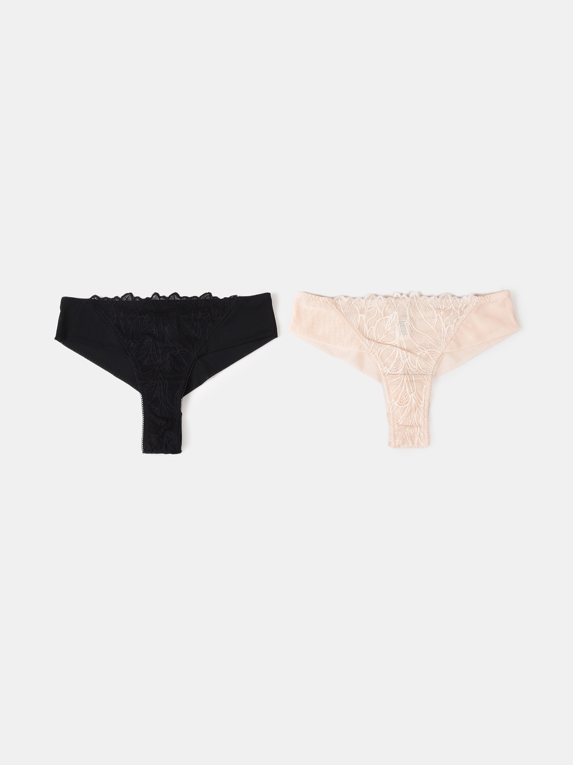 Majtki brazilian z koronką 2 pack