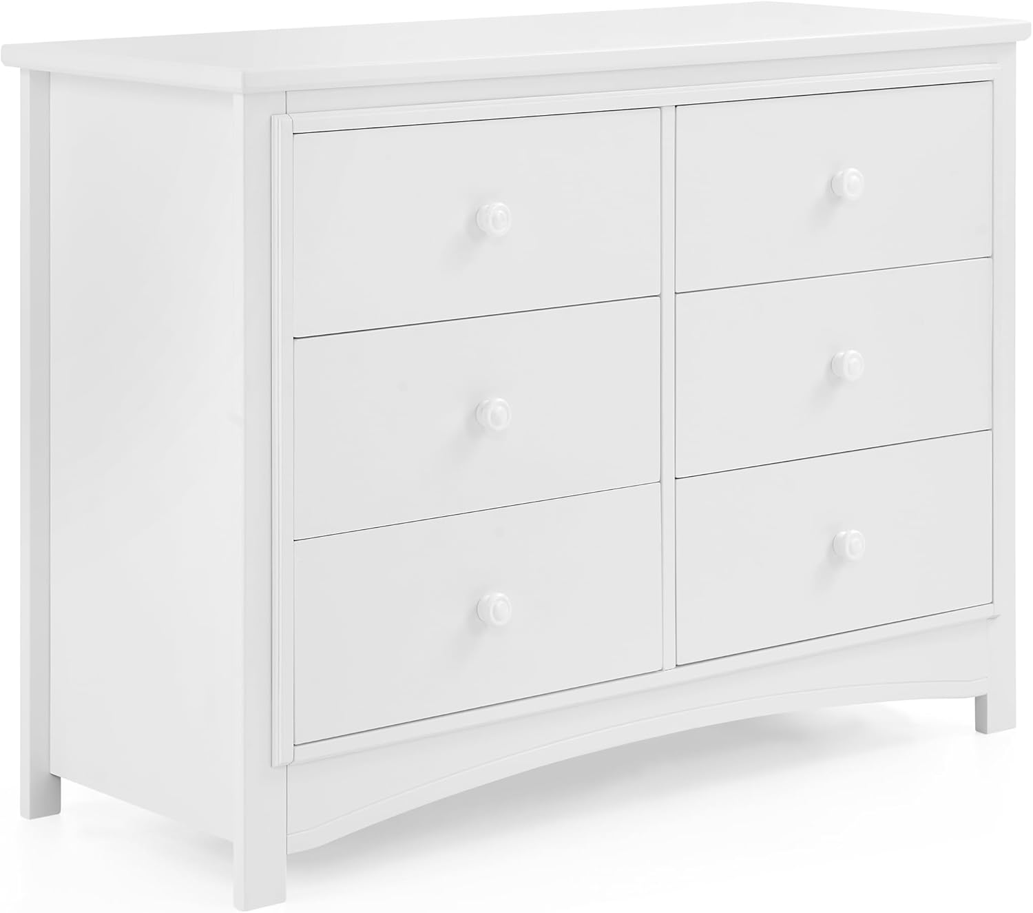 Delta Children Perry 6 Drawer Dresser - Greenguard Gold Certified, Bianca White