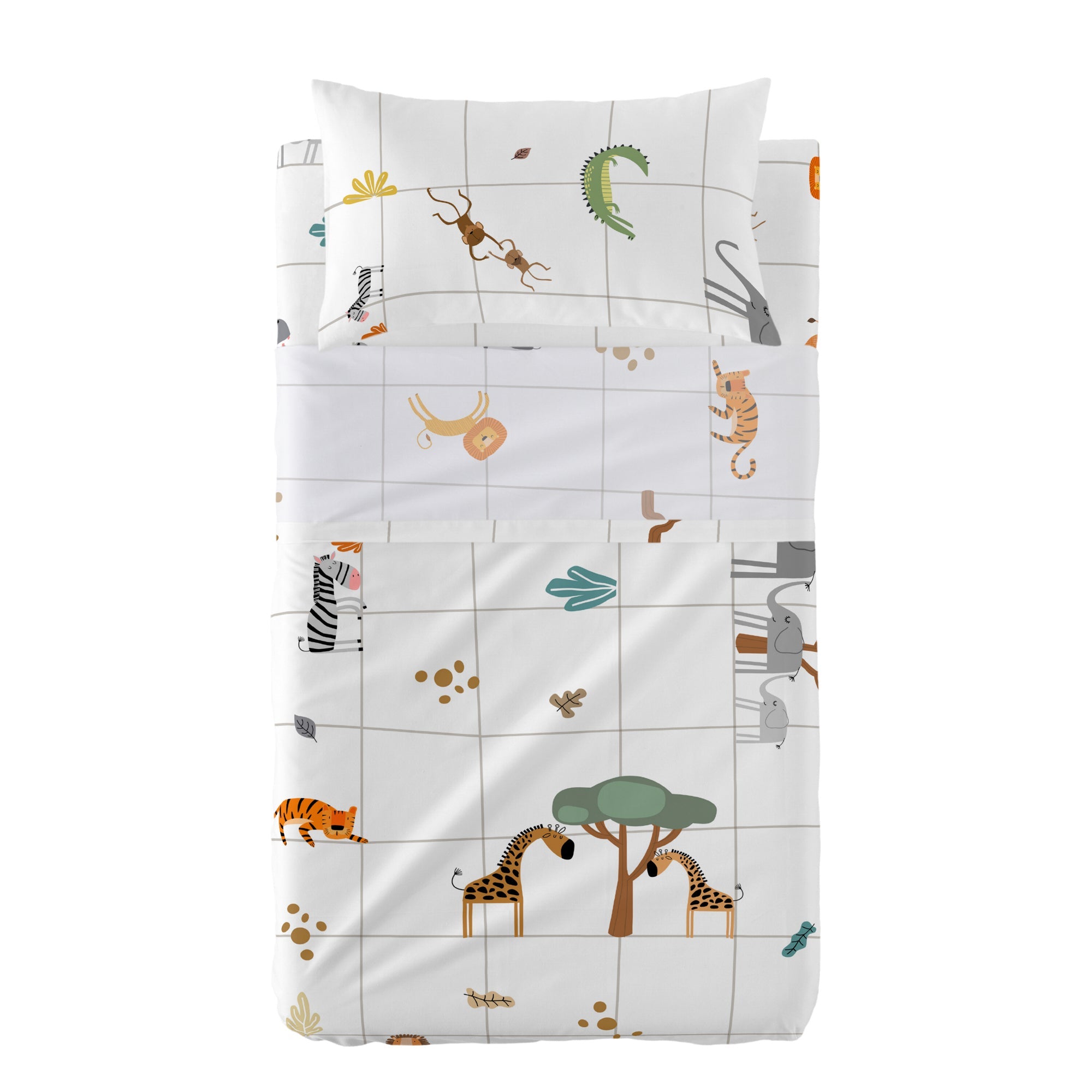 Mini savanna Laken Set 2-delig 100x130 cm (Ledikant) Happyfriday Mini,