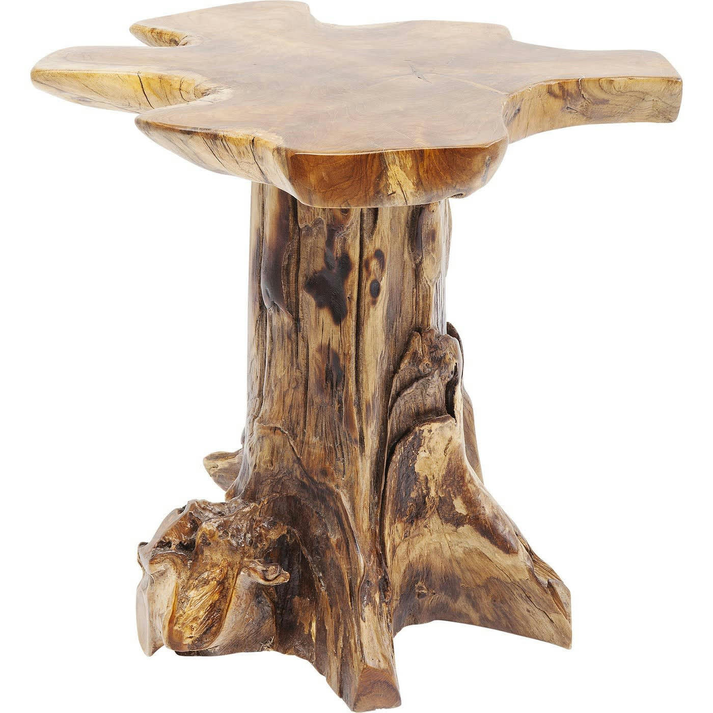 SOUCHE D ARBRE - Table d'appoint souche d'arbre en teck massif