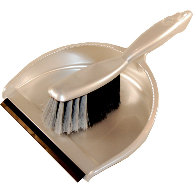 Pelle à poussière avec brosse bronze
