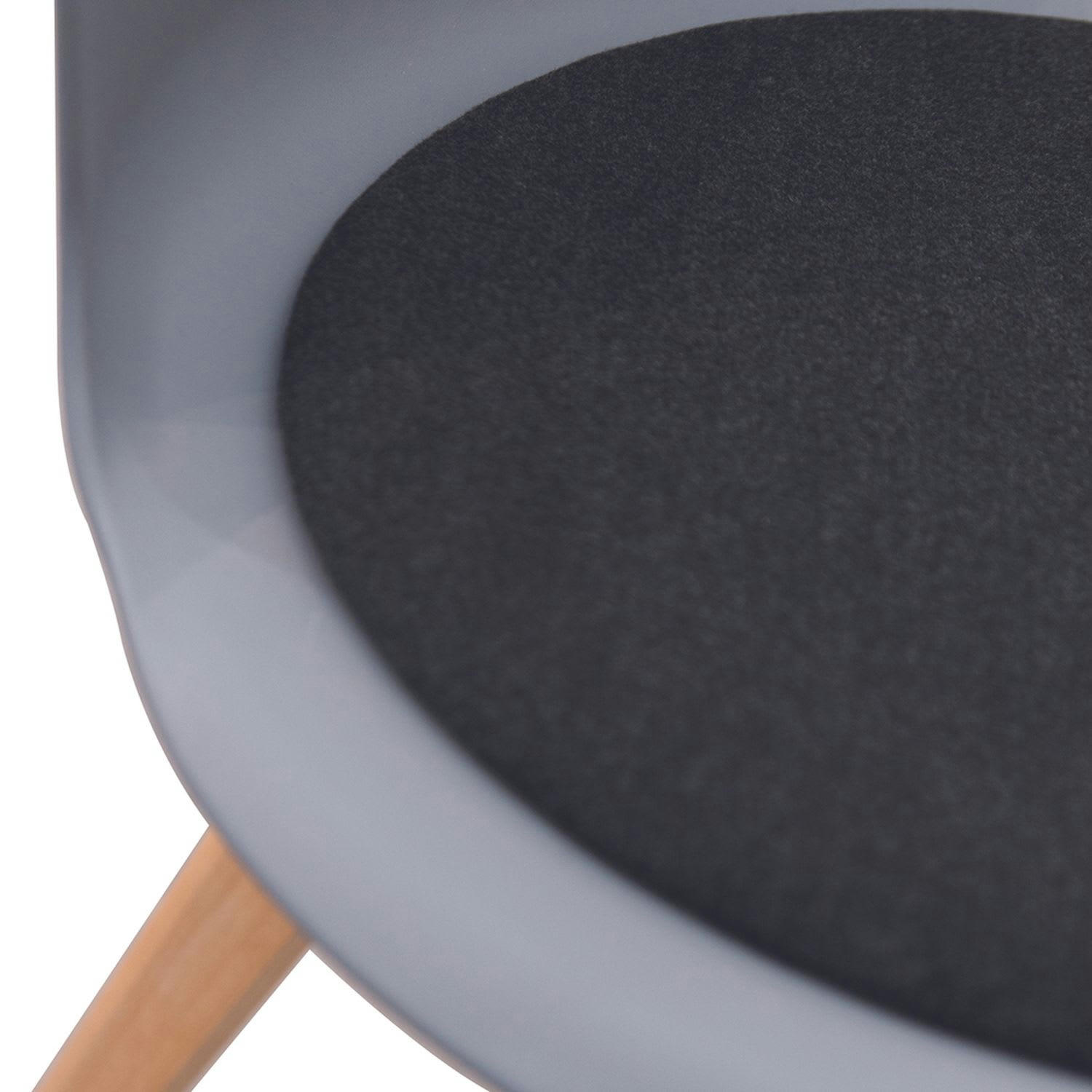 ENKO - Chaise design scandinave gris