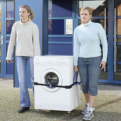 Ensemble de 2 poignées de transport en acier gainé Mottez charge maxi 80 kg