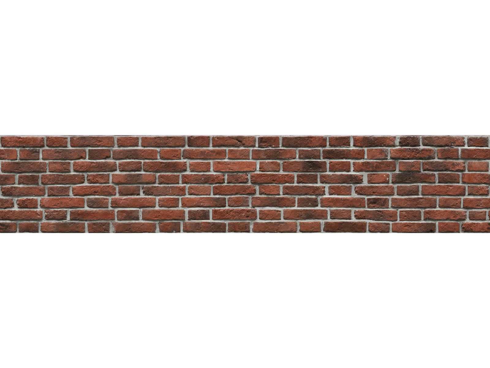 BRIQUE - Crédence adhésive rouge 400x40cm