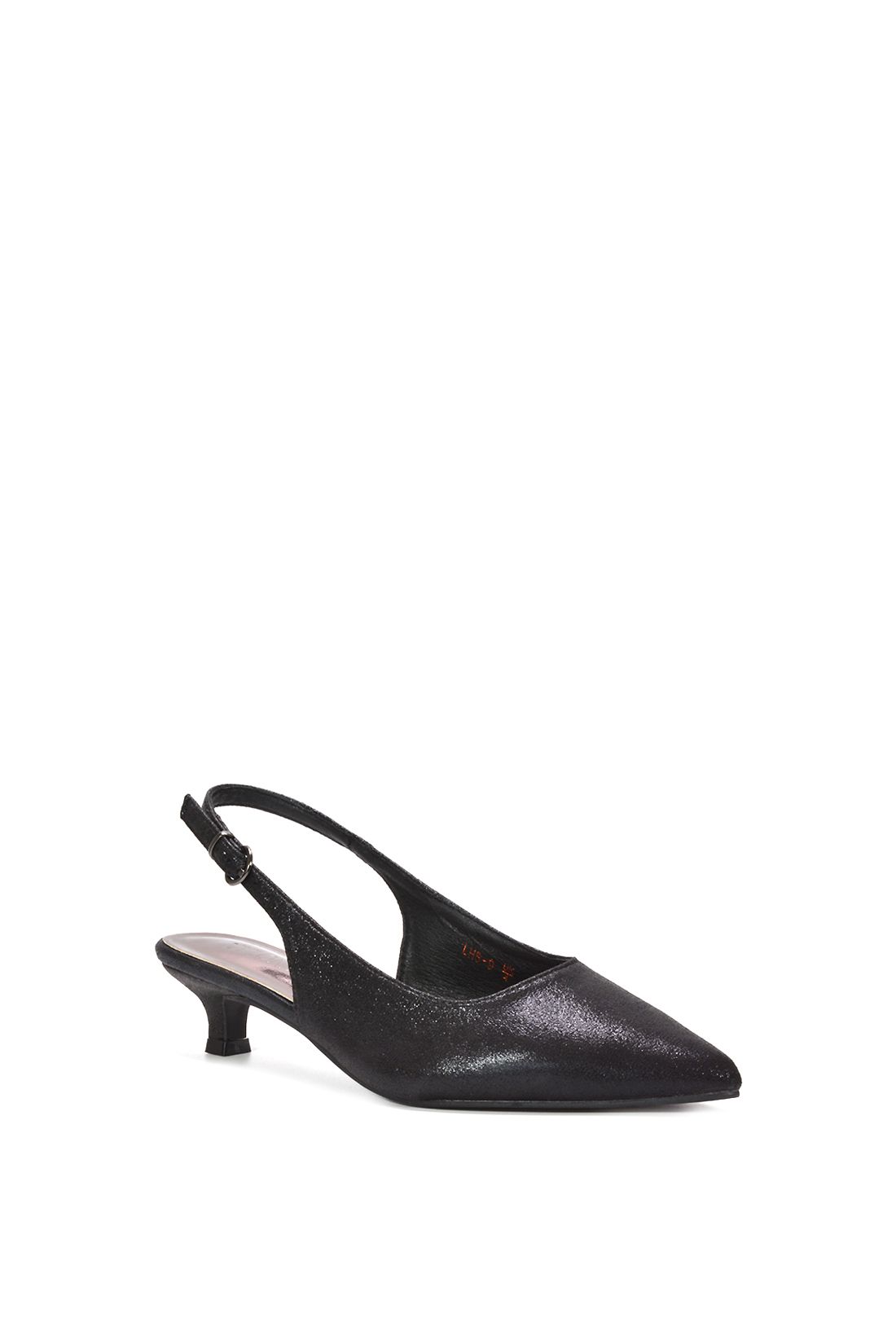 XY London Vega' Slingback Kitten Heel Court Shoes With Pointed Toe