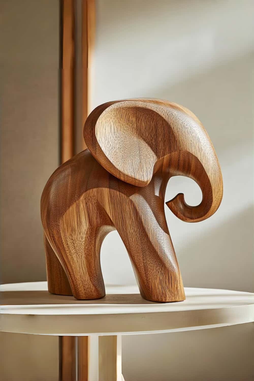 Elephant Wood Sculpture #WA132