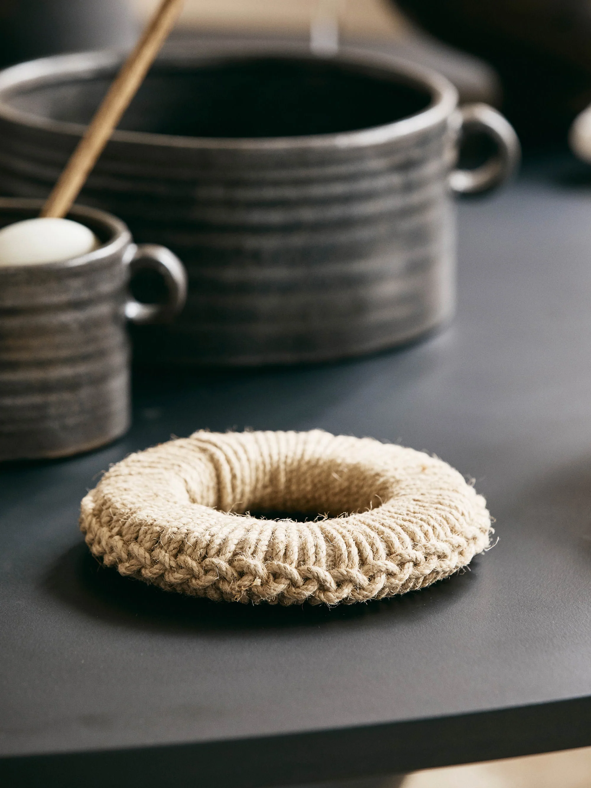 Jute-Untersetzer Cubeb, 10er-Set