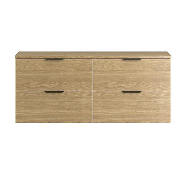 Meuble sous-vasque 120cm plan de toilette Astrid Bois