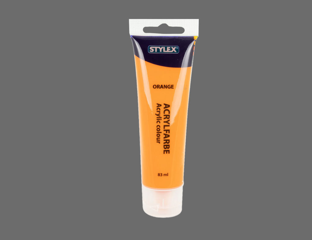 Acrylfarbe orange