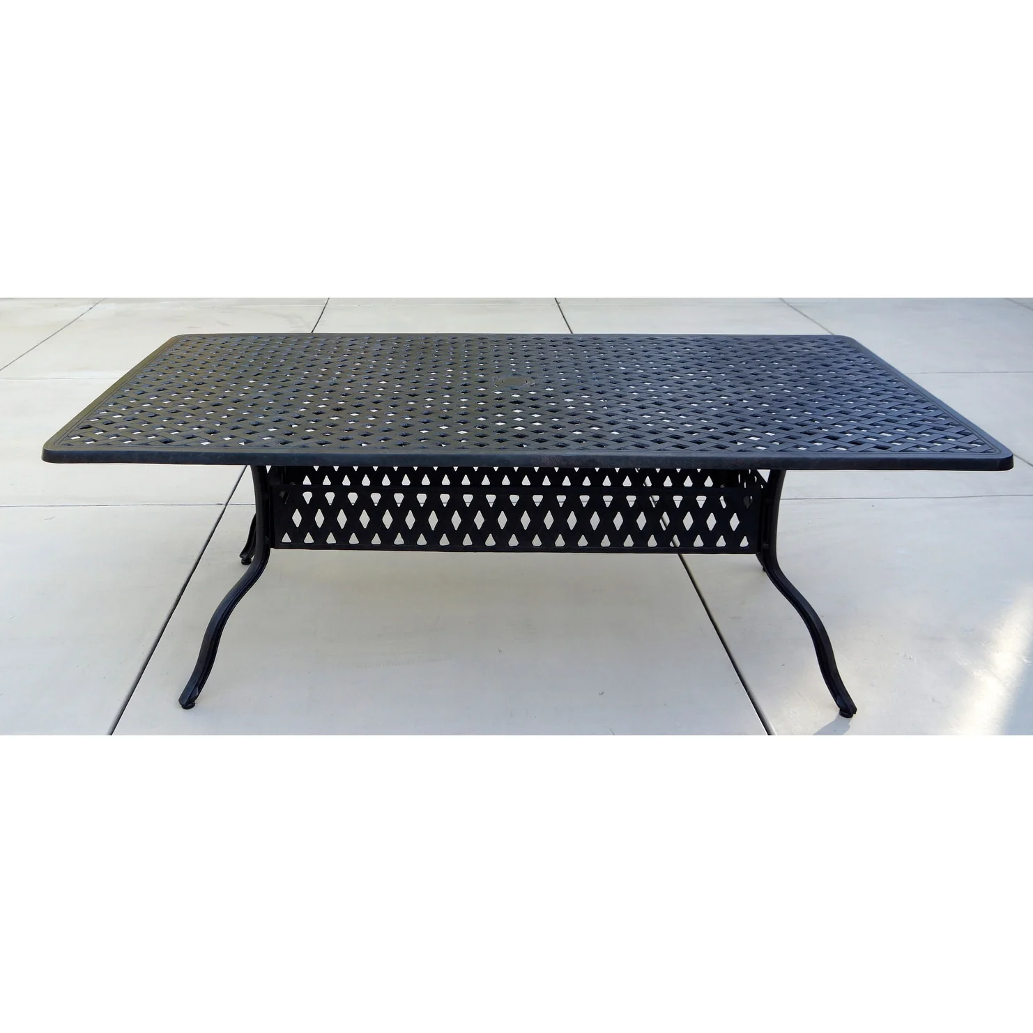 Casablanca Black Cast Aluminum 9-piece Outdoor Dining Set with Cushions