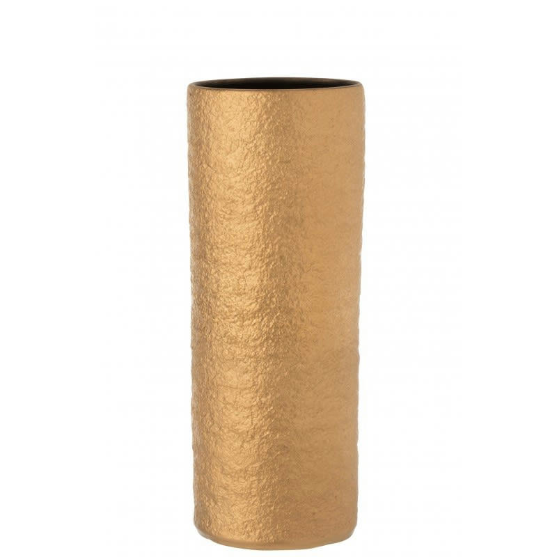 GATSBY - Vase céramique or H39,5cm