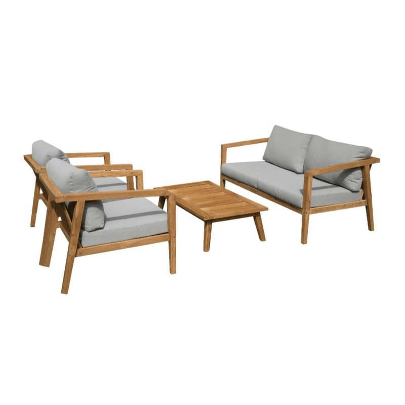 LUCCA - Salon de jardin 4 places en teck