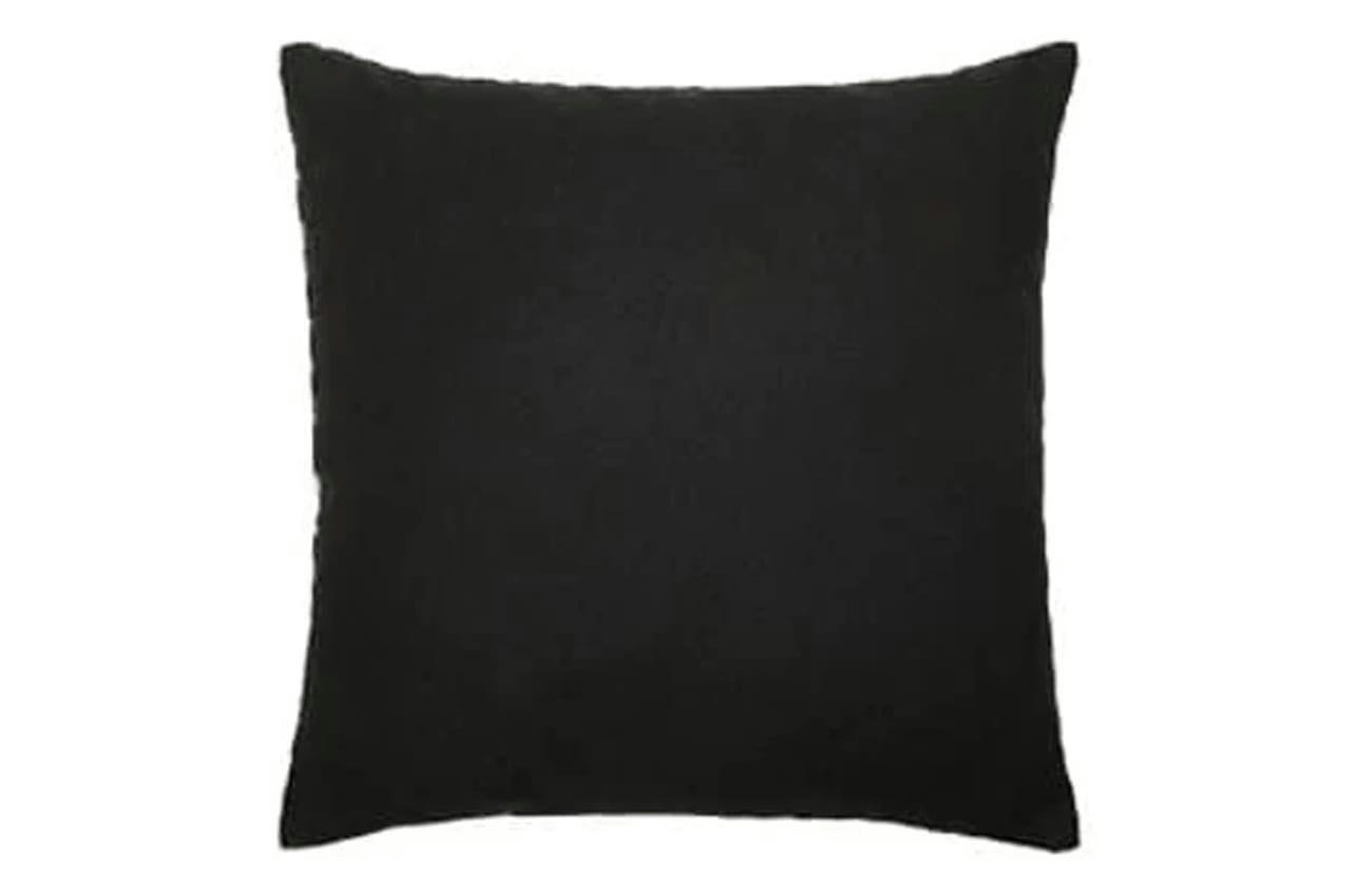 - Housse de coussin velours soie ikat  40x40 noir