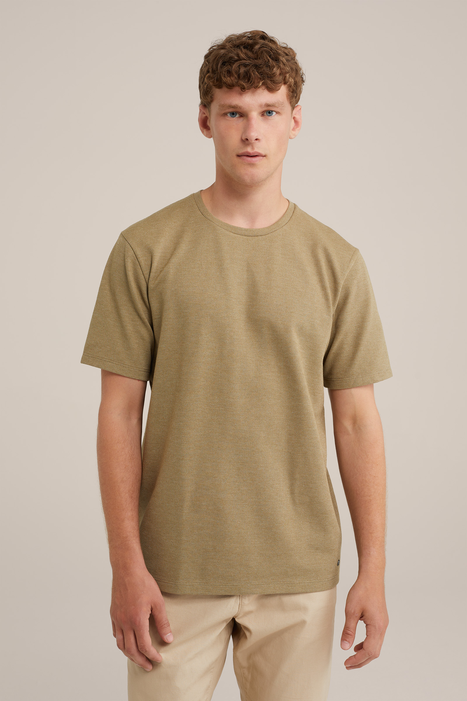 Heren Relaxed fit T-shirt met structuur