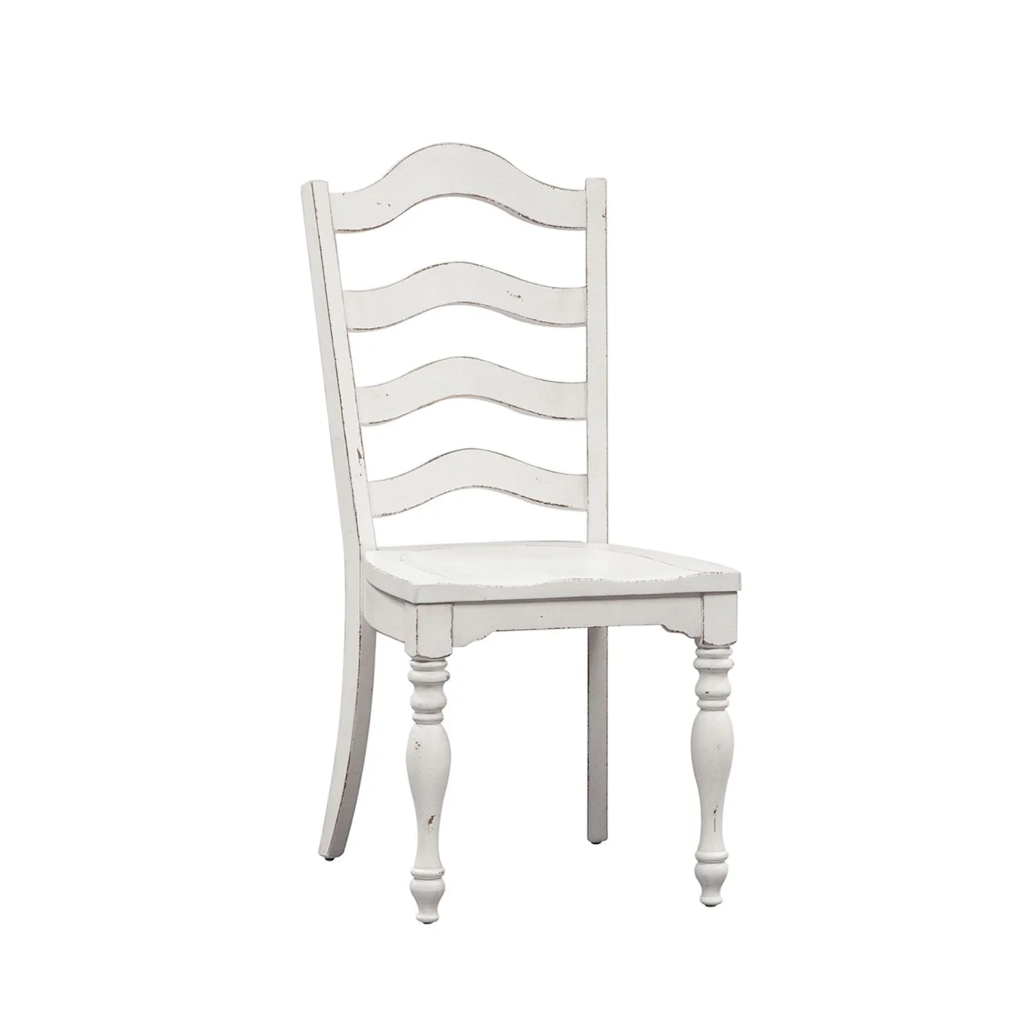 Magnolia Manor Antique White Ladder Back Side Chair (Set of 2)