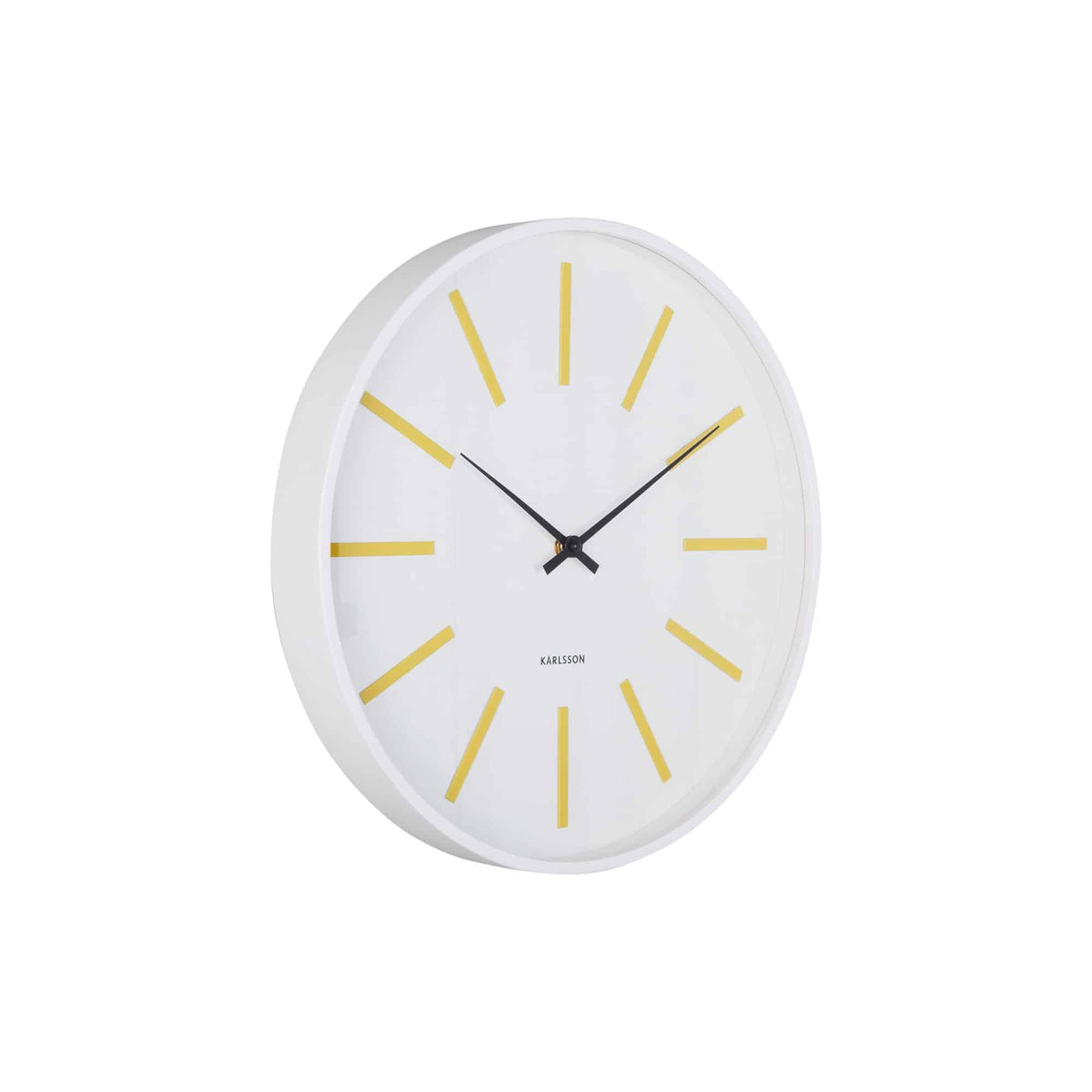 Karlsson wandklok Arruga Retro - geel - Ø40cm