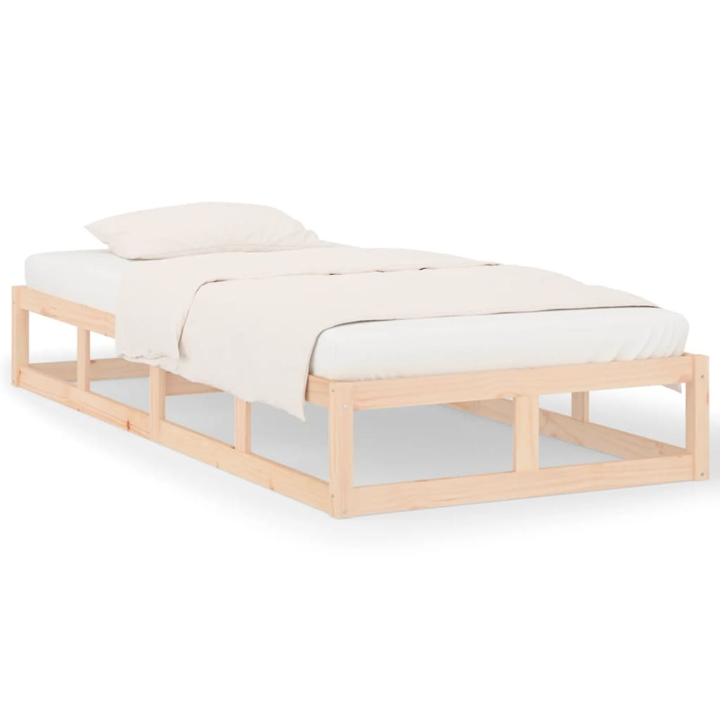 Rama łóżka 75x190 cm lite drewno