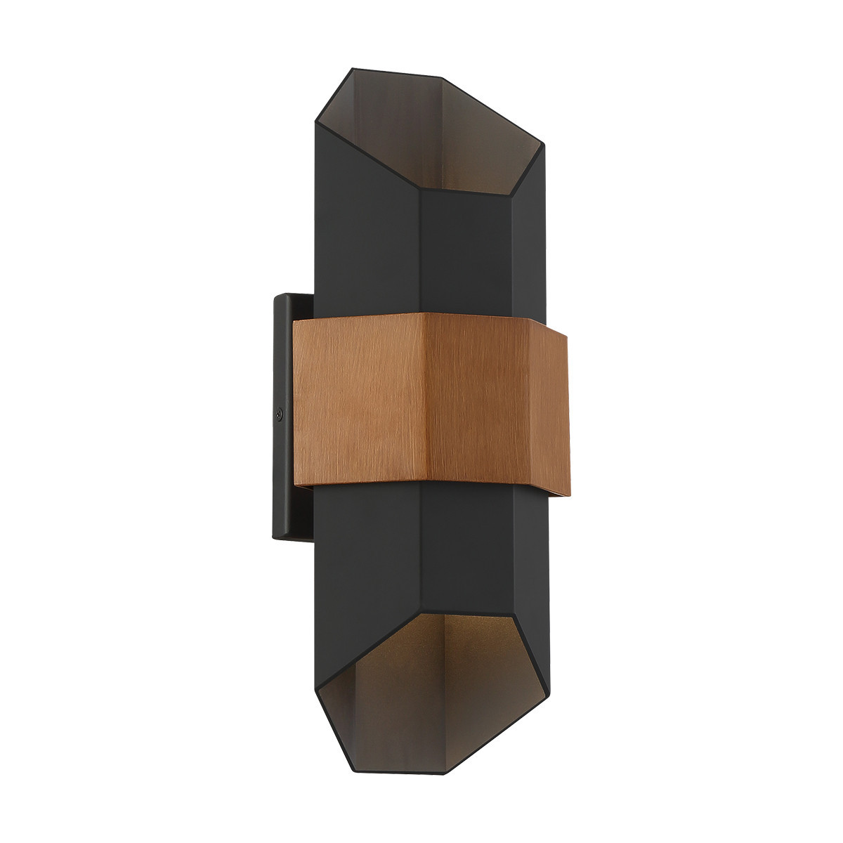 Kinkiet zewnętrzny Chasmmatowa czerń LED 2x5.5W 500lm IP44 Quoizel