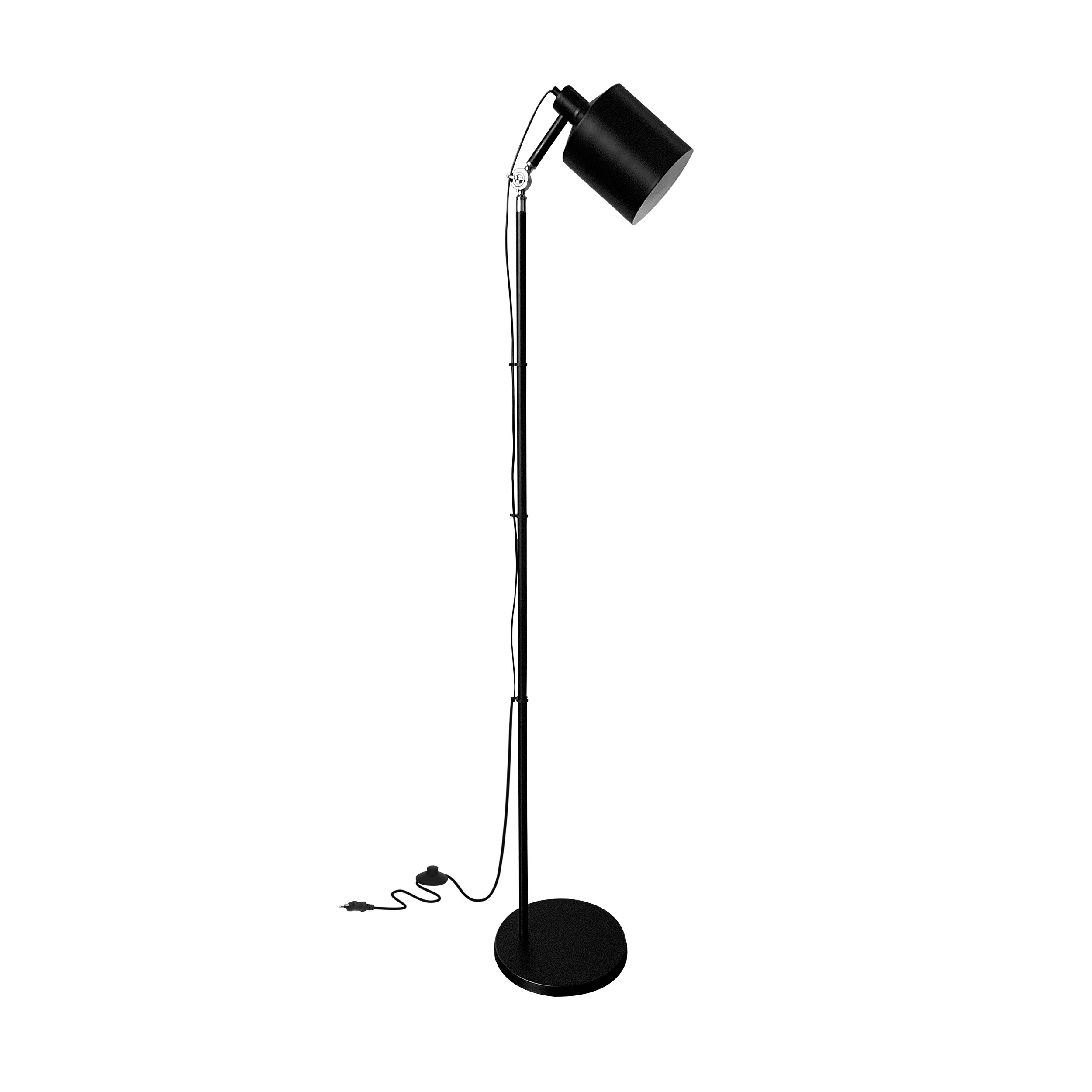 Lampa podłogowa ZANA czarny 1x60w e27 klosz czarny